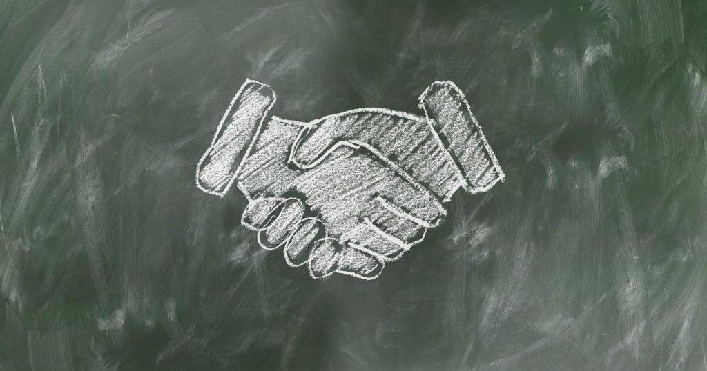 stretta di mano